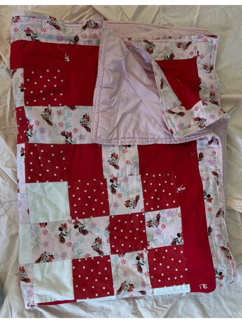 Handmade Minnie Mouse Quilt 46